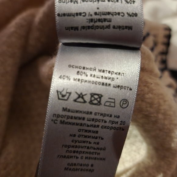 ZADIG & VOLTAIRE Amanda Embroidered Tied-neck Cashmere Jumper Sweater sz L - Picture 3 of 8